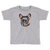 blue and tan frenchie Toddler T-shirt