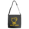 no fat chicks Adjustable Strap Totes