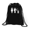 bla bla bla  fun shirt herrentag kult Drawstring Bags