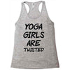yoga girls are twisted Racerback Tank