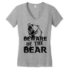 Beware Of The Bear Women's V-Neck T-Shirt