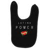 latina power with cute heart Baby Bibs