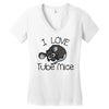 love tube mice Women's V-Neck T-Shirt
