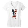 jake paul x american flag Women's V-Neck T-Shirt