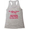 drink wine in ractangle Racerback Tank