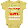 santa only comes once a year aunt is always here to cheer Baby Onesie