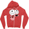 personnage de cartoon Zipper Hoodie