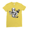 pirate octopus Ladies Fitted T-Shirt
