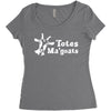 totes magoats Women's Triblend Scoop T-shirt