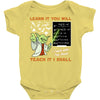 Learn it You Will Teach it i Shall Baby Bodysuit