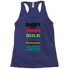 daddy you are my favorite superhero Racerback Tank