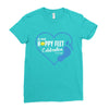 happy feet Ladies Fitted T-Shirt