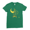 the moon Ladies Fitted T-Shirt
