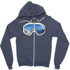 ski goggles copy Zipper Hoodie
