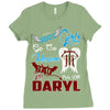 Good Girl Go To Heaven Bad Girl Ride With Daryl Ladies Fitted T-Shirt