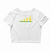 evolution of lego man Crop Top