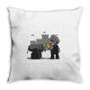 pacifist plumber Throw Pillow