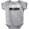 i love my melanin Baby Bodysuit