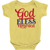 god bless america Baby Bodysuit