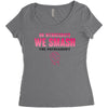 On Wednesdays We Smash The Patriarchy Women's Triblend Scoop T-shirt