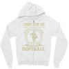 i might look like i'm playing softball Zipper Hoodie