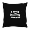 i found this humerus Throw Pillow