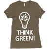 think green Ladies Fitted T-Shirt