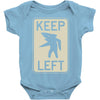 keep left shark Baby Onesie