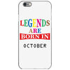 legends are born october iPhone 6/6s Case