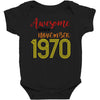 awesome since november 1970 Baby Bodysuit