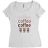 coffee coffee coffee Women's Triblend Scoop T-shirt