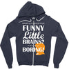 funny little brains Zipper Hoodie