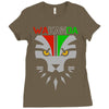 redesignsideas for the flag of wakanda Ladies Fitted T-Shirt