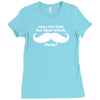 am i too late for that mustache thing Ladies Fitted T-Shirt