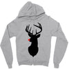 deer skull christmas Zipper Hoodie