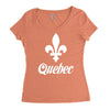 quebec canada Women's Triblend Scoop T-shirt