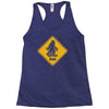 big foot xing big foot crossing sasquatch Racerback Tank