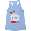 new i love house Racerback Tank