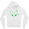 neon toothless Zipper Hoodie