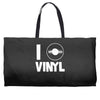 i love vinyl Weekender Totes