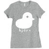 bjork duck diva indie rock band singer Ladies Fitted T-Shirt