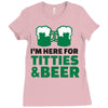 st. patrick's day titties and beer Ladies Fitted T-Shirt