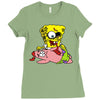 zombie spongebob Ladies Fitted T-Shirt