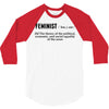 Feminist Noun 3/4 Sleeve Shirt