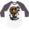 skull anchor 3/4 Sleeve Shirt