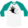 rabbit hand shadow 3/4 Sleeve Shirt