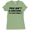 tee top joke costume rude slogan Ladies Fitted T-Shirt