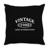 Vintage 1980 Aged to Perfection Throw Pillow