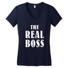 The Boss - The Real Boss Women's V-Neck T-Shirt