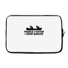 paddle faster i hear banjos Laptop sleeve